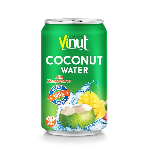 330ml Canned Coconut water with Mango juice wholesale